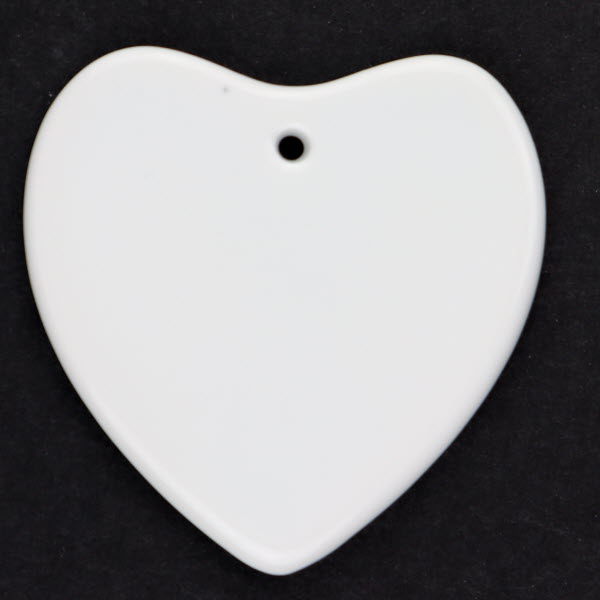 Ambulant heart, one side glazed, 5 pieces