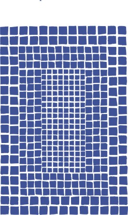 Mosaic sheet A4 - Banding blue