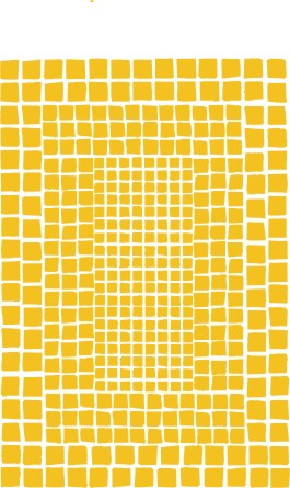 Mosaic sheet A4 - Sunshine yellow