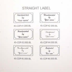 Straight label